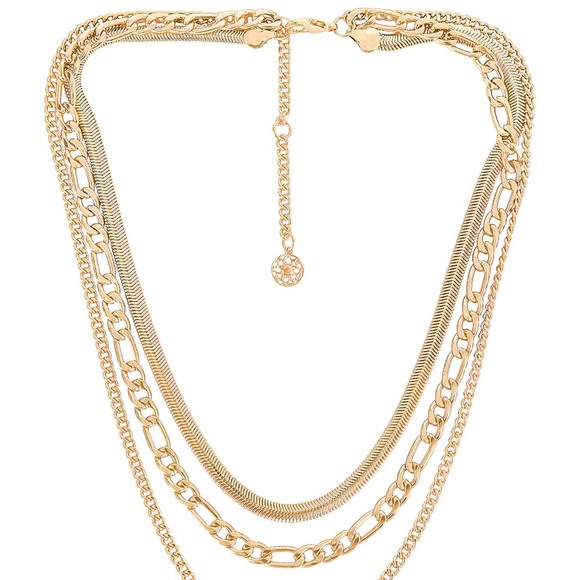 Brand new layered gold necklace - Picture 2 of 4